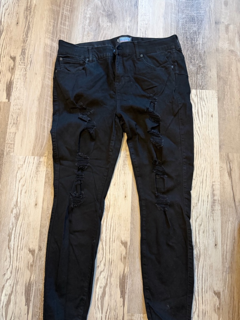 Torrid Women’s Black Distressed Bombshell Skinny Jeans